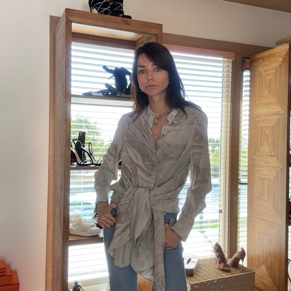 Alexander McQueen Tops - Alexander McQueen silk shirt